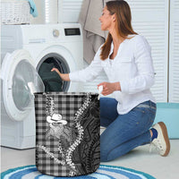 Black Hawaii Palaka Cowboy Turtle Laundry Basket Hawaiian Paniolo Puakenikeni Maile Lei