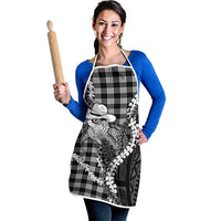 Black Hawaii Palaka Cowboy Turtle Apron Hawaiian Paniolo Puakenikeni Maile Lei