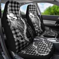 Black Hawaii Palaka Cowboy Turtle Car Seat Cover Hawaiian Paniolo Puakenikeni Maile Lei