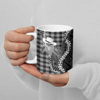 Black Hawaii Palaka Cowboy Turtle Ceramic Mug Hawaiian Paniolo Puakenikeni Maile Lei
