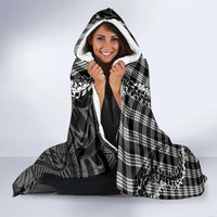 Black Hawaii Palaka Cowboy Turtle Hooded Blanket Hawaiian Paniolo Puakenikeni Maile Lei