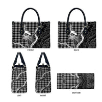 Black Hawaii Palaka Cowboy Turtle Leather Bag Hawaiian Paniolo Puakenikeni Maile Lei