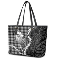 Black Hawaii Palaka Cowboy Turtle Leather Tote Bag Hawaiian Paniolo Puakenikeni Maile Lei