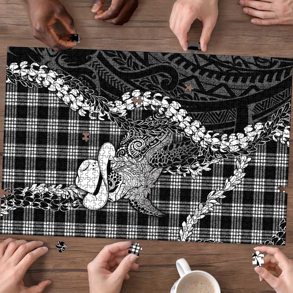 Black Hawaii Palaka Cowboy Turtle Puzzle Hawaiian Paniolo Puakenikeni Maile Lei