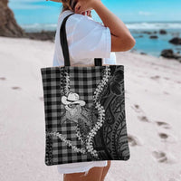 Black Hawaii Palaka Cowboy Turtle Tote Bag Hawaiian Paniolo Puakenikeni Maile Lei