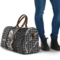 Black Hawaii Palaka Cowboy Turtle Travel Bag Hawaiian Paniolo Puakenikeni Maile Lei