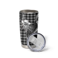 Black Hawaii Palaka Cowboy Turtle Tumbler Cup Hawaiian Paniolo Puakenikeni Maile Lei