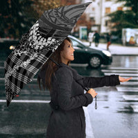 Black Hawaii Palaka Cowboy Turtle Umbrella Hawaiian Paniolo Puakenikeni Maile Lei