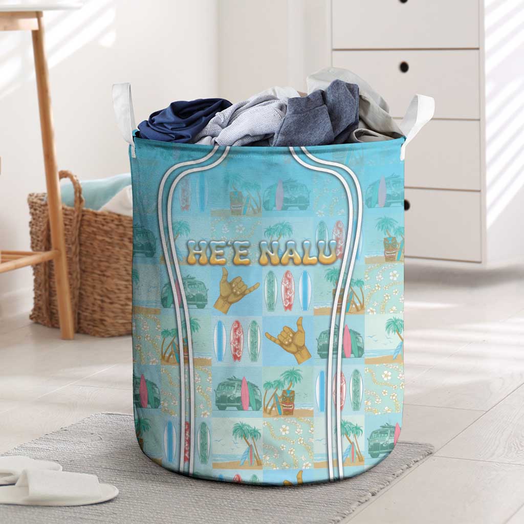 Hawaii Surfing Laundry Basket He'e Nalu
