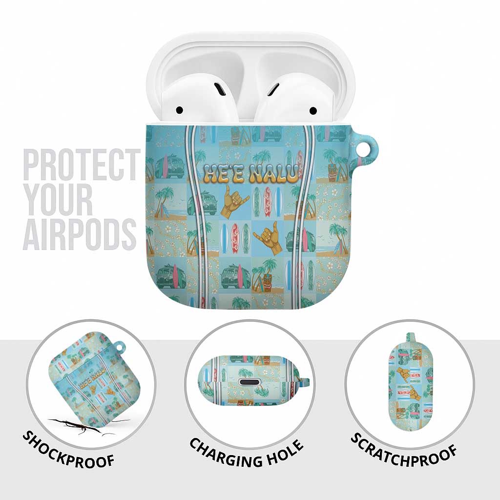 Hawaii Surfing AirPods Case He'e Nalu