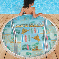 Hawaii Surfing Beach Blanket He'e Nalu