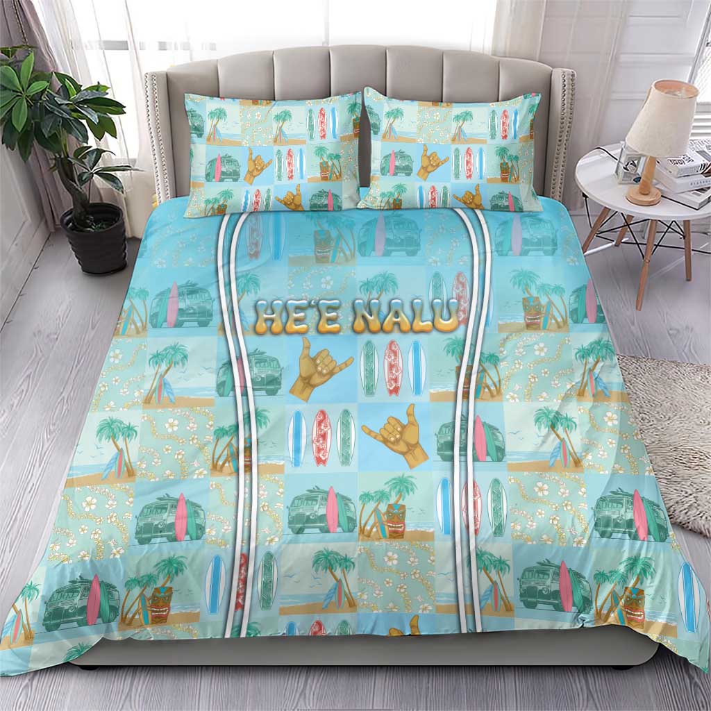 Hawaii Surfing Bedding Set He'e Nalu