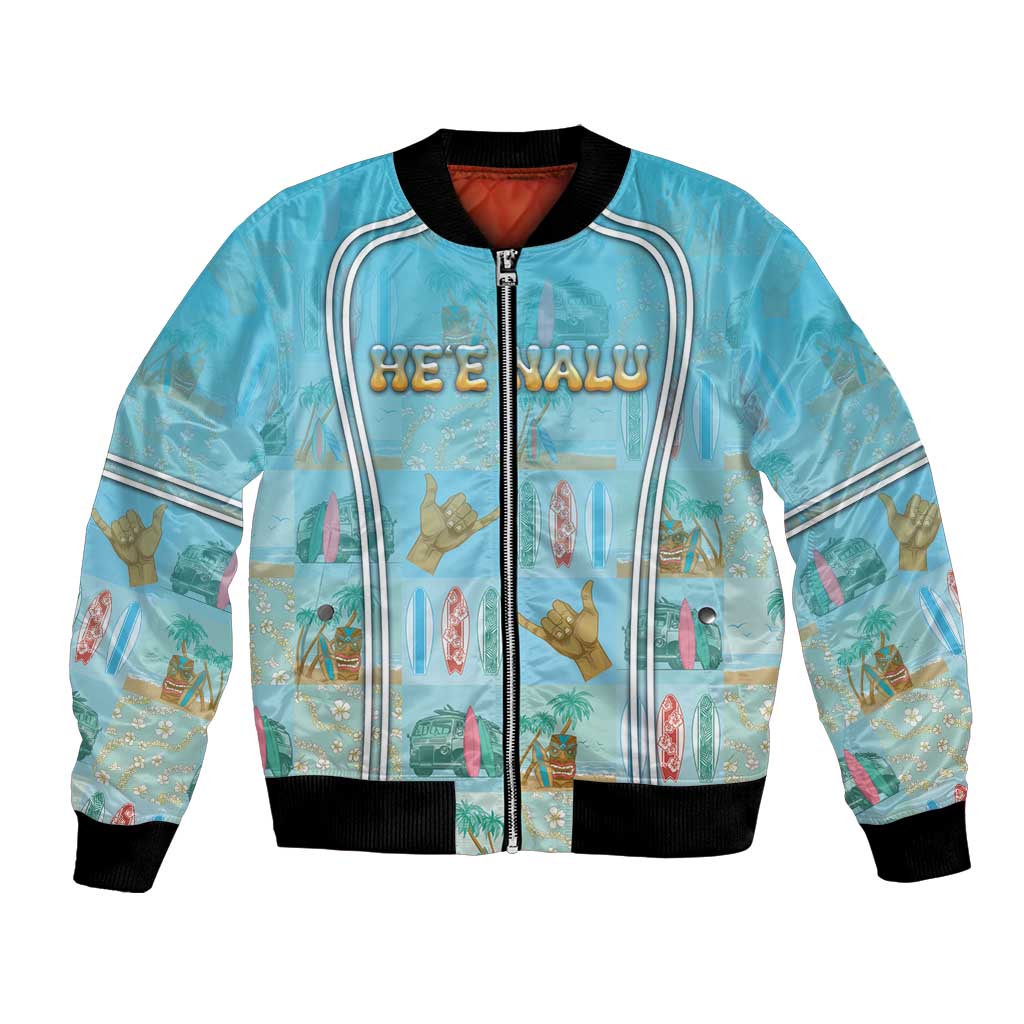 Custom Hawaii Surfing Bomber Jacket He'e Nalu