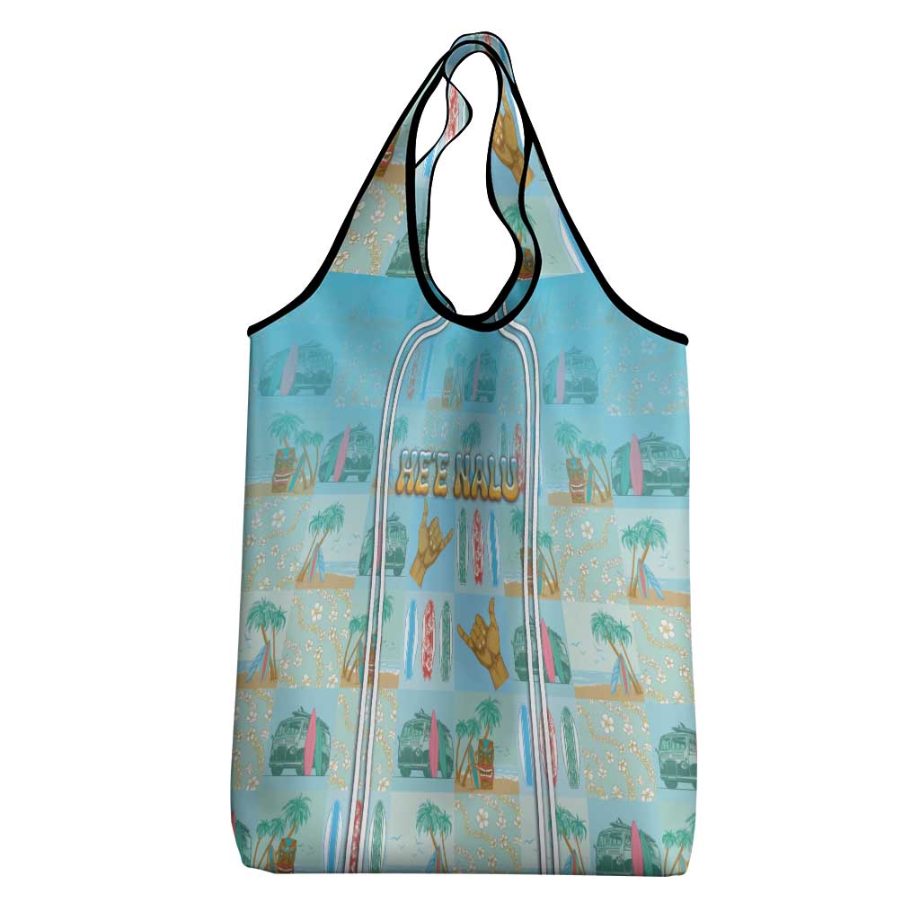Hawaii Surfing Grocery Bag He'e Nalu