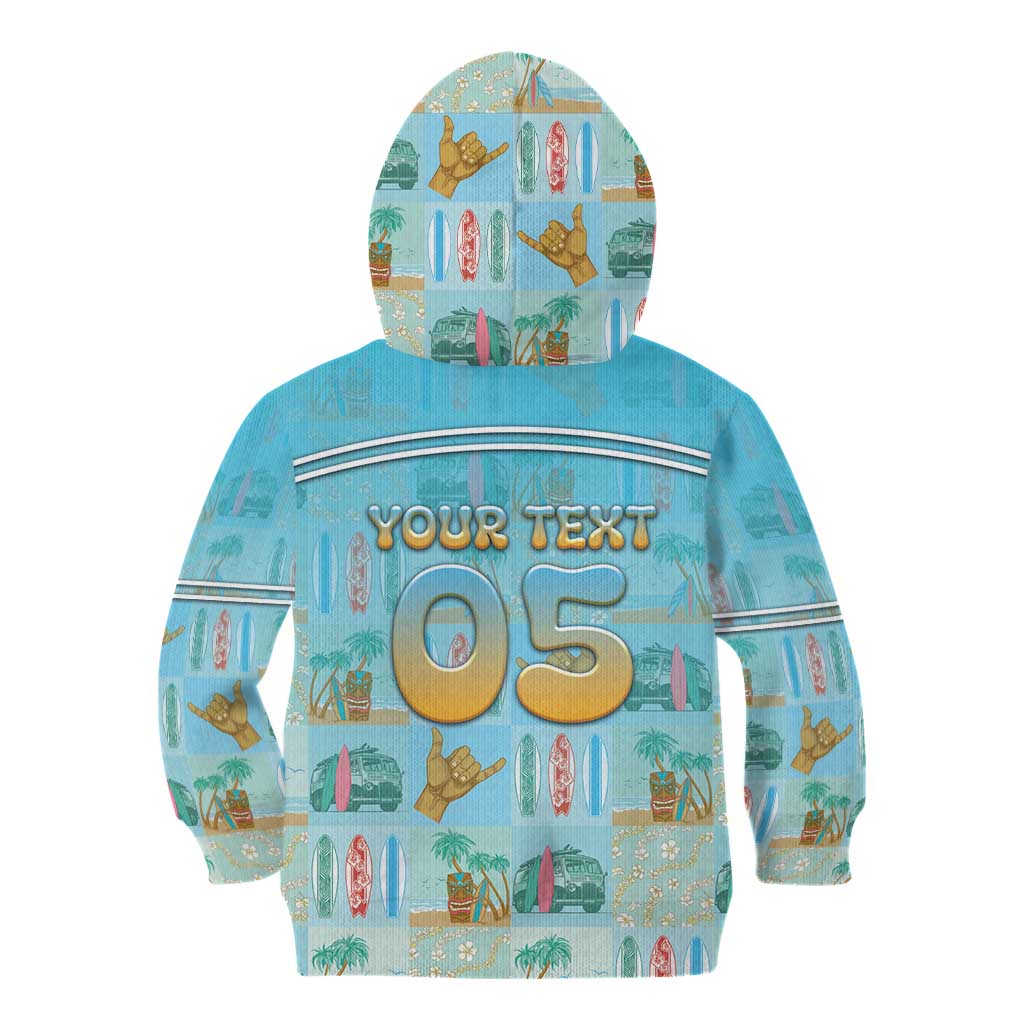 Custom Hawaii Surfing Kid Hoodie He'e Nalu