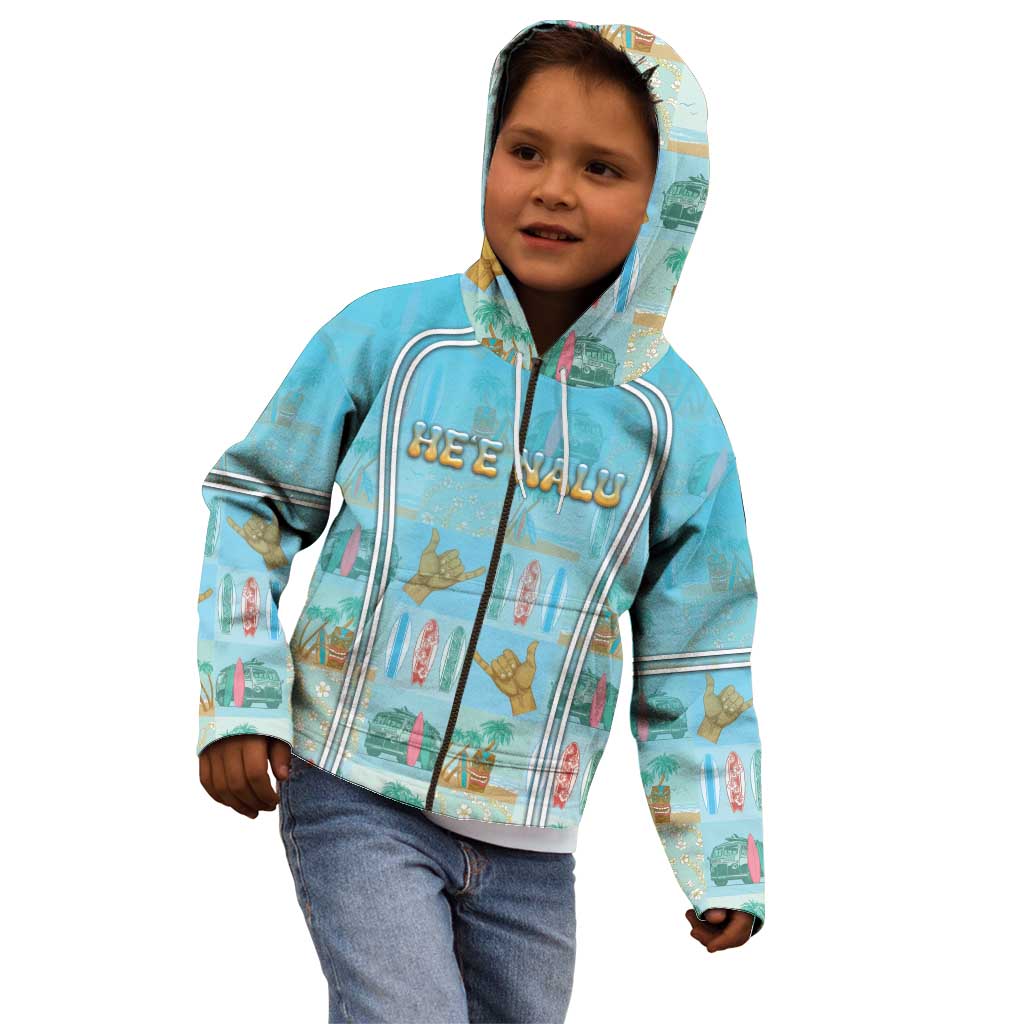 Custom Hawaii Surfing Kid Hoodie He'e Nalu