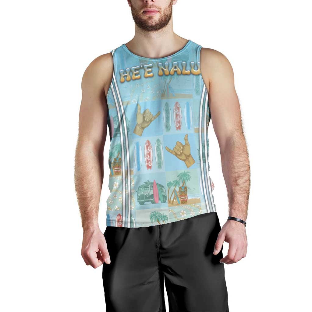 Custom Hawaii Surfing Men Tank Top He'e Nalu
