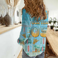 Custom Hawaii Surfing Women Casual Shirt He'e Nalu