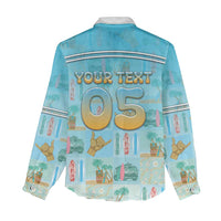 Custom Hawaii Surfing Women Casual Shirt He'e Nalu