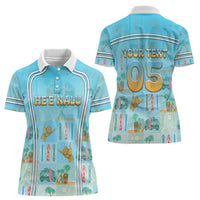Custom Hawaii Surfing Women Polo Shirt He'e Nalu