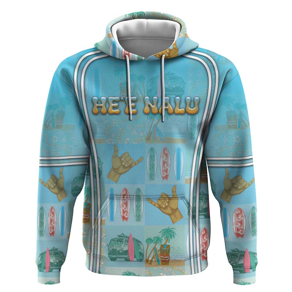 Custom Hawaii Surfing Zip Hoodie He'e Nalu