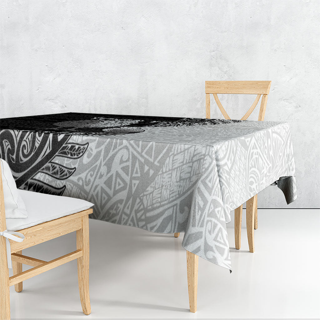 Personalised New Zealand Father's Day Tablecloth Papa Kiwi Bird Tribal Pattern DT05 - Polynesian Pride