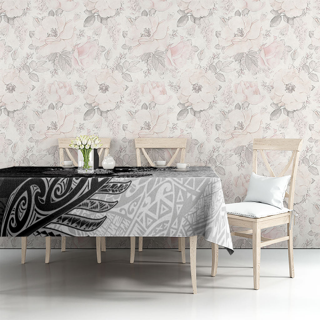 Personalised New Zealand Father's Day Tablecloth Papa Kiwi Bird Tribal Pattern DT05 - Polynesian Pride