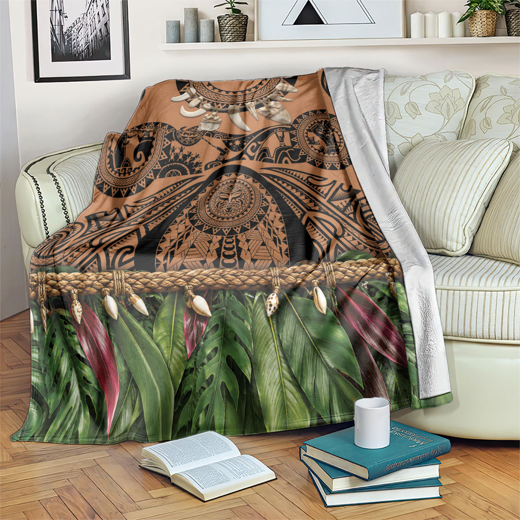 Polynesia Maui Tattoo Inspired Blanket Tropical Leaf Skirt Costume