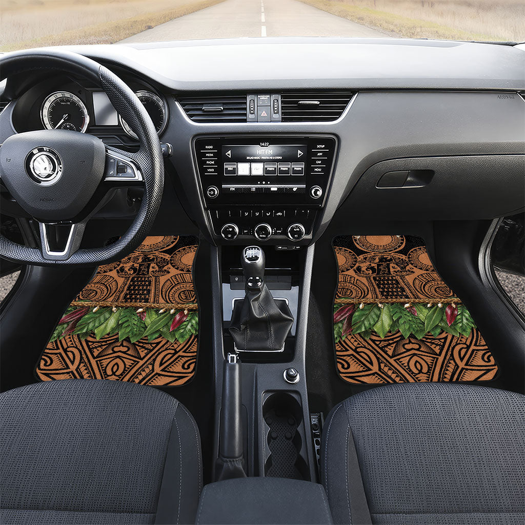 Polynesia Maui Tattoo Inspired Car Mats Tropical Leaf Skirt Costume