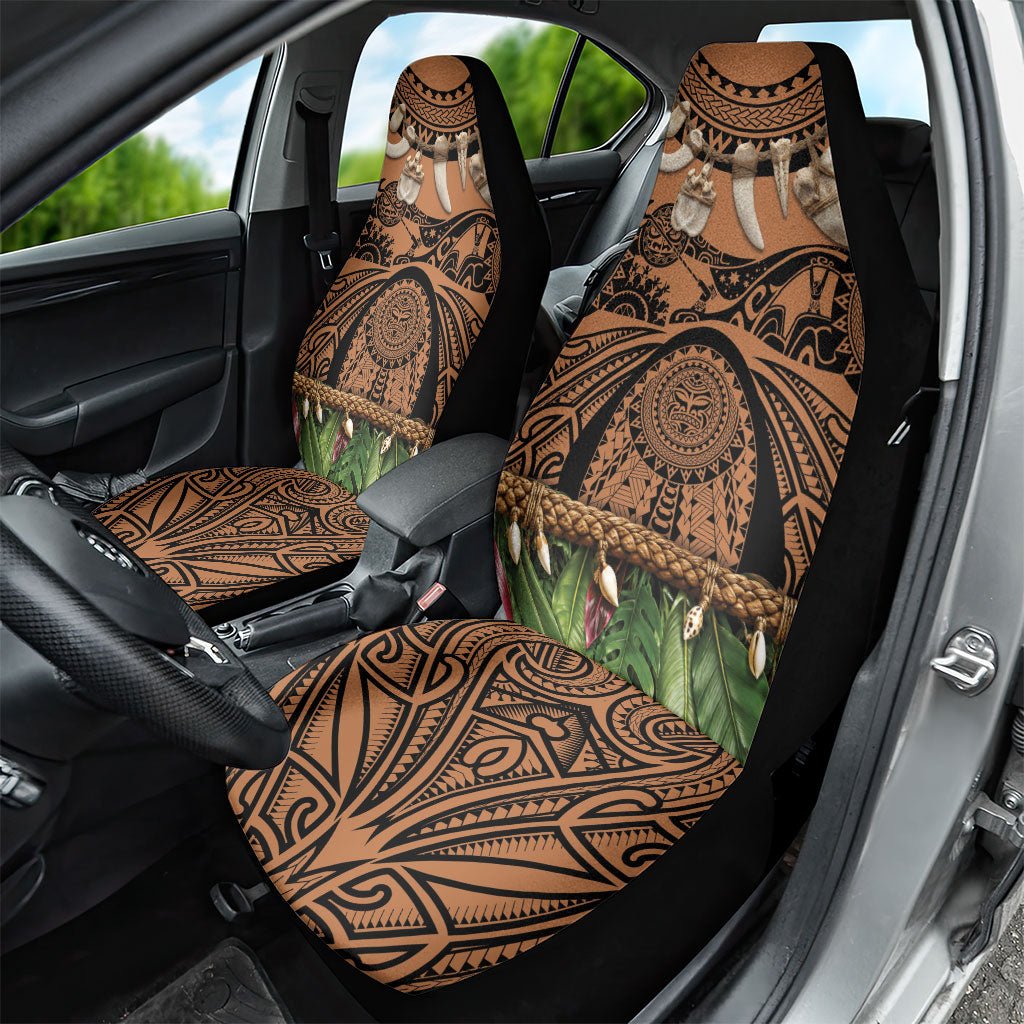 Polynesia Maui Tattoo Inspired Car Seat Cover Tropical Leaf Skirt Costume