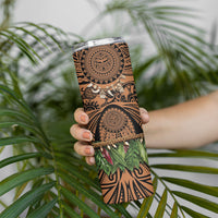 Polynesia Maui Tattoo Inspired Skinny Tumbler Tropical Leaf Skirt Costume