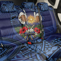 Samoa Manuia Le Kerisimasi Back Car Seat Cover Jesus Hands Bethlehem Star Hibiscus DT05 - Polynesian Pride