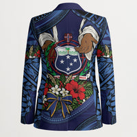 Samoa Manuia Le Kerisimasi Blazer Jesus Hands Bethlehem Star Hibiscus DT05 - Polynesian Pride