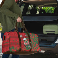 Guam Christmas Travel Bag Chamorro Seal Hat Santa Tribal Waves - Polynesian Pride