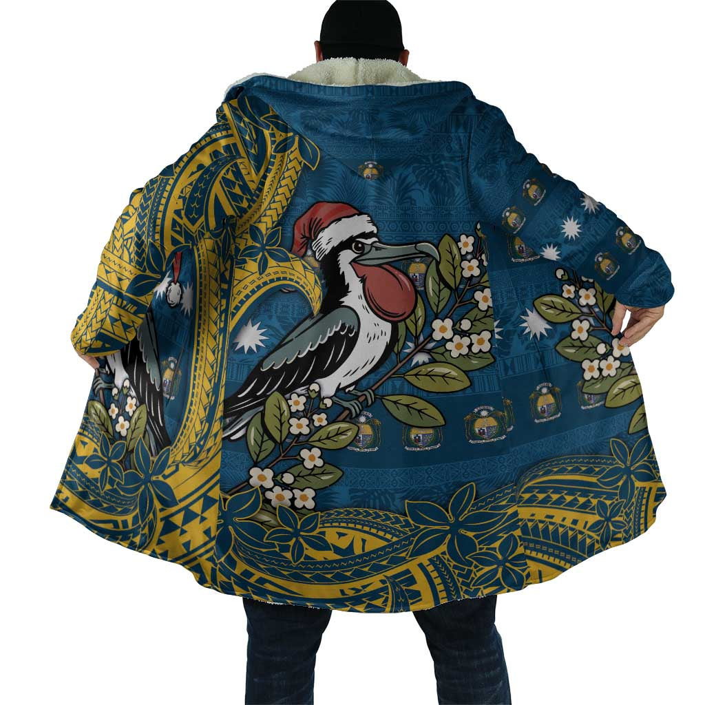 Nauru Christmas Cloak Frigatebird Bird Santa Tribal Waves - Polynesian Pride