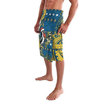 Nauru Christmas Lavalava Frigatebird Bird Santa Tribal Waves - Polynesian Pride