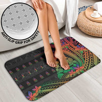 New Caledonia Christmas Bathroom Set Seashell Xmas Tree Tribal Waves - Polynesian Pride