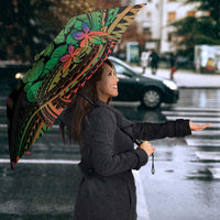 New Caledonia Christmas Umbrella Seashell Xmas Tree Tribal Waves - Polynesian Pride