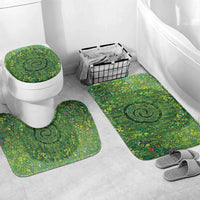 Polynesia Mother Nature Bathroom Set Glowing Heart Spiral Tropical Vine Floral