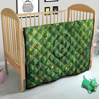 Polynesia Mother Nature Quilt Glowing Heart Spiral Tropical Vine Floral