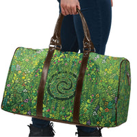 Polynesia Mother Nature Travel Bag Glowing Heart Spiral Tropical Vine Floral