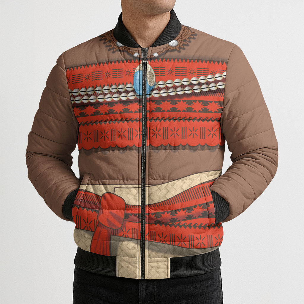 Polynesia Ocean Princess Inspired Cosplay Costume Bomber Puffer Jacket