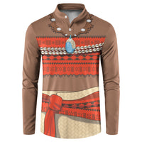 Polynesia Ocean Princess Inspired Cosplay Costume Button Sweatshirt