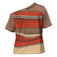 Polynesia Ocean Princess Inspired Cosplay Costume Cross Shoulder Shirt