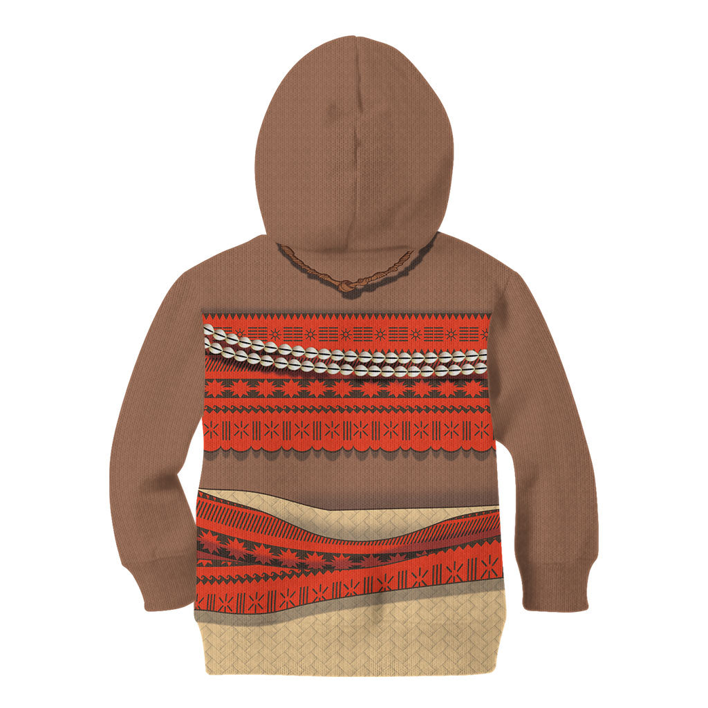 Polynesia Ocean Princess Inspired Cosplay Costume Kid Hoodie