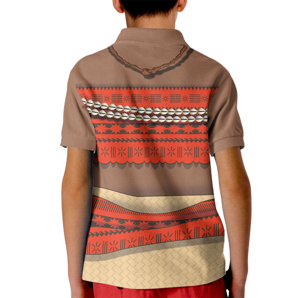 Polynesia Ocean Princess Inspired Cosplay Costume Kid Polo Shirt