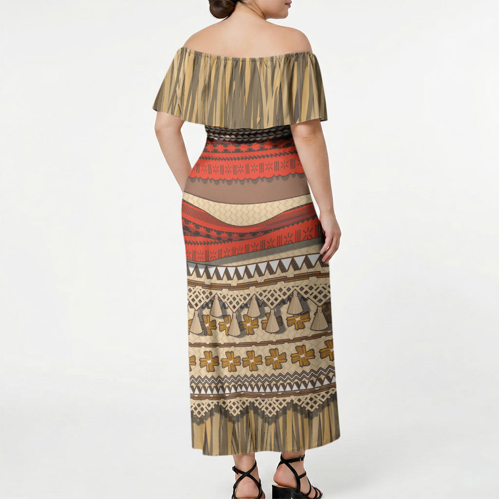Polynesia Ocean Princess Inspired Cosplay Costume Off Shoulder Maxi Dress