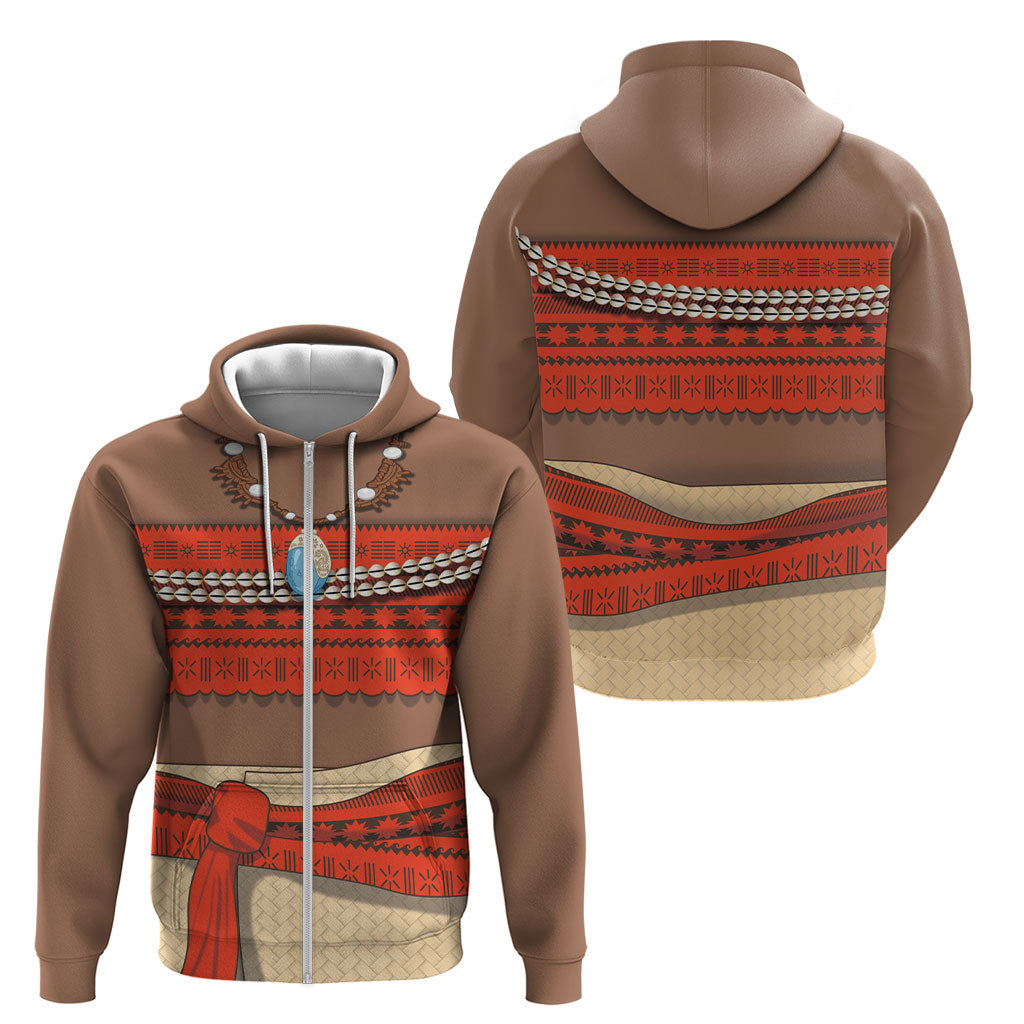 Polynesia Ocean Princess Inspired Cosplay Costume Zip Hoodie