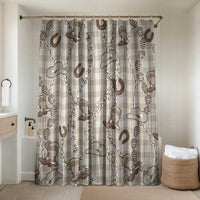 Hawaii Palaka Cowboy Bathroom Set Shell Maile Lei With Western Patterns - Polynesian Pride