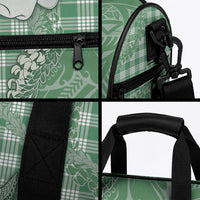 Green Hawaii Palaka Cowboy Turtle Duffle Bag Hawaiian Paniolo Puakenikeni Maile Lei